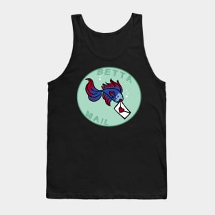 Betta Mail Kawaii Geek Nerd Humor Tank Top